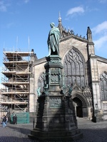 St. Giles and statue