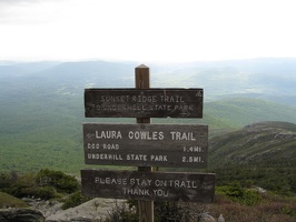 Laura Cowles trail junction