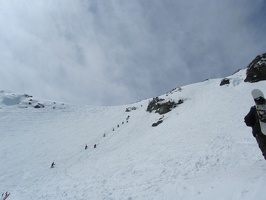 Crowds going up to the Lip