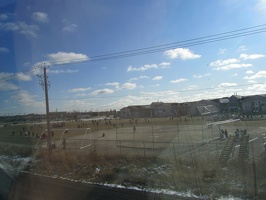 2857 schoolyard from the train