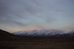 06641 mountains at sunset