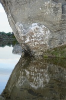 03084 reflection of boulder