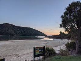 20211001 180233157 awaroa hut sunrise over the inlet