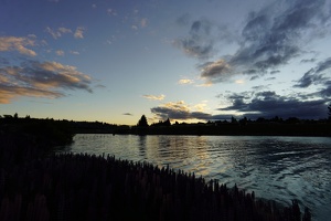 06451 sunset over tekapo river