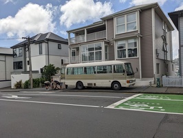 20221029 223946614 parking a bus on the sidewalk