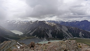 03439 viewpoint on mueller hut route with sun peeking v1