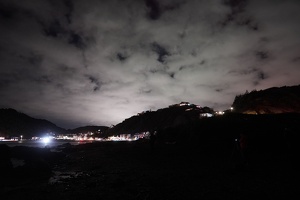 00359 lit up sky from city