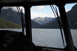 01708 on lake manapouri from the drivers seat