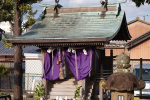 09176 shrine with purple