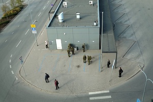 02896 army waiting at the bus stop v1